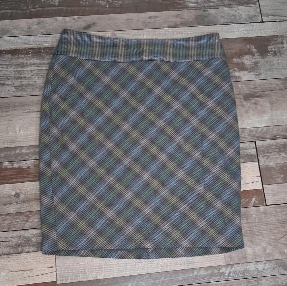 The Limited Gray Psychedelic Houndstooth Women's Stretch Pencil Skirt Size 6